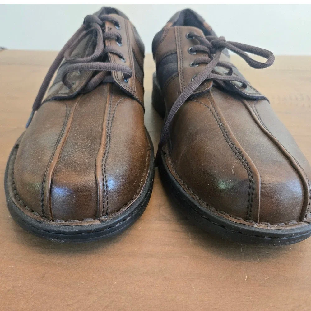 Streetcars Diplomat Oxford Shoes Mens 13 M Brown Leather Bicycle Toe